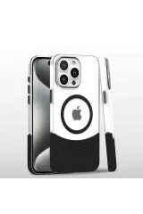 Joko İphone 16 Pro Carbon Puzzle Magsafe Kapak - Siyah-2