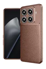 Newface Xiaomi Mi 15t Pro Auto Focus Karbon Kapak - Kahverengi