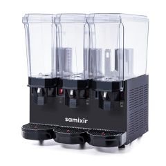 Klasik Triple Soğuk İçecek Dispenseri, 20+20+20 L, Fıskiyeli-Fıskiyeli-Karıştırıcılı, Siyah