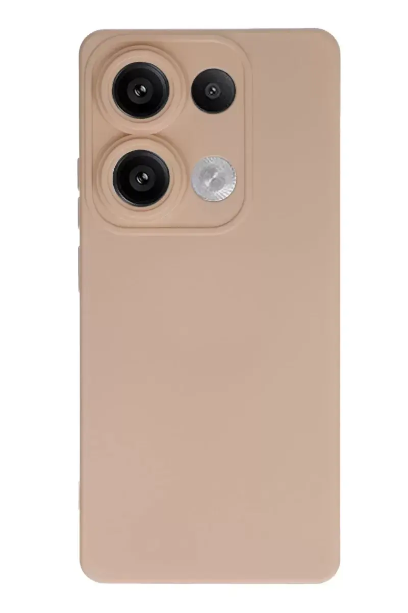 Newface Xiaomi Redmi Note 13 4g Kılıf Nano İçi Kadife Silikon - Pudra