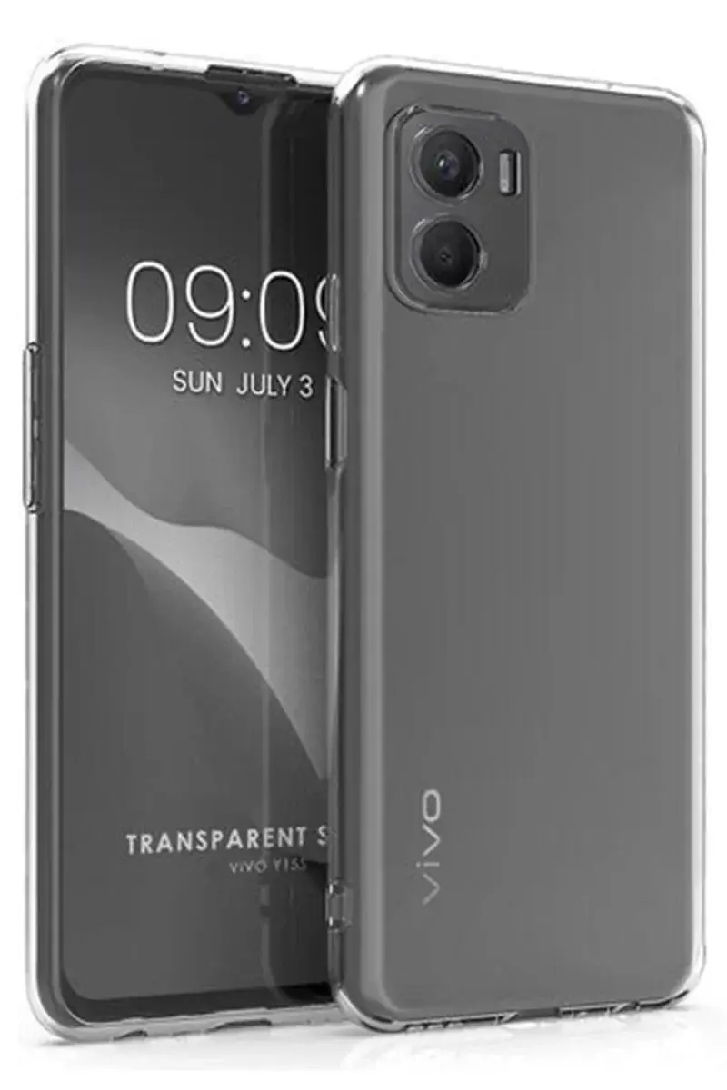 Newface Vivo Y15s Kılıf Lüx Şeffaf Silikon