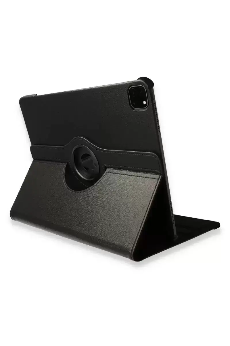 Newface İpad Pro 12.9 (2021) Kılıf 360 Tablet Deri Kılıf - Siyah