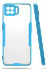 Newface Oppo A73 Kılıf Platin Silikon - Mavi