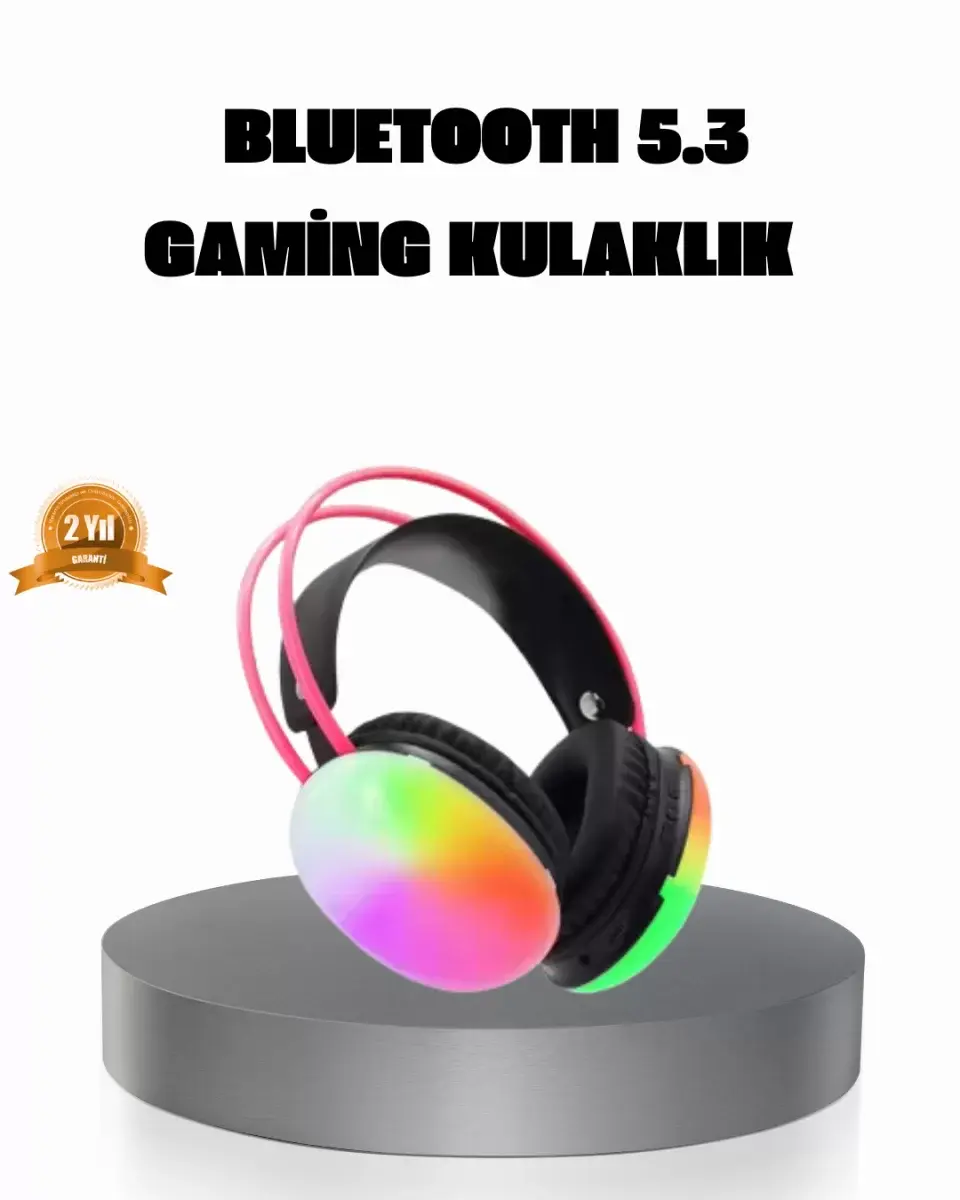 Ergonomik Rgb Bluetooth Kulaklık 3d Ses