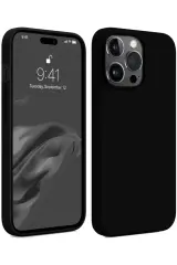 Newface İphone 15 Pro Kılıf First Silikon - Siyah