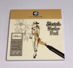 Sketch Marker Pad 20x20cm 40 yp 160gr