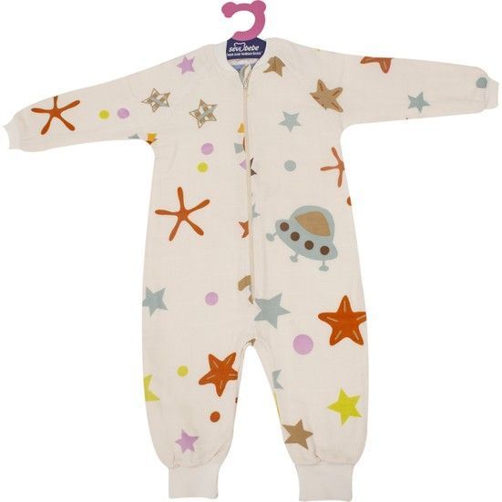 Sevi Bebe Organik Müslin Uyku Tulumu 2 Yaş Uzay Desen