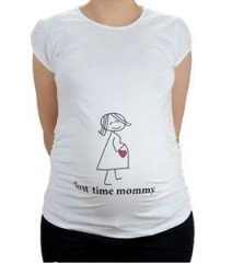 Elija Hamile Kısa Kollu Kalp T-Shirt
