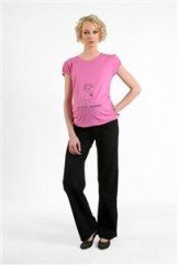 Elija Hamile Kısa Kollu Kalp T-Shirt
