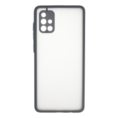 Samsung Galaxy A71 Kılıf Montreal Silikon Kapak - Gri