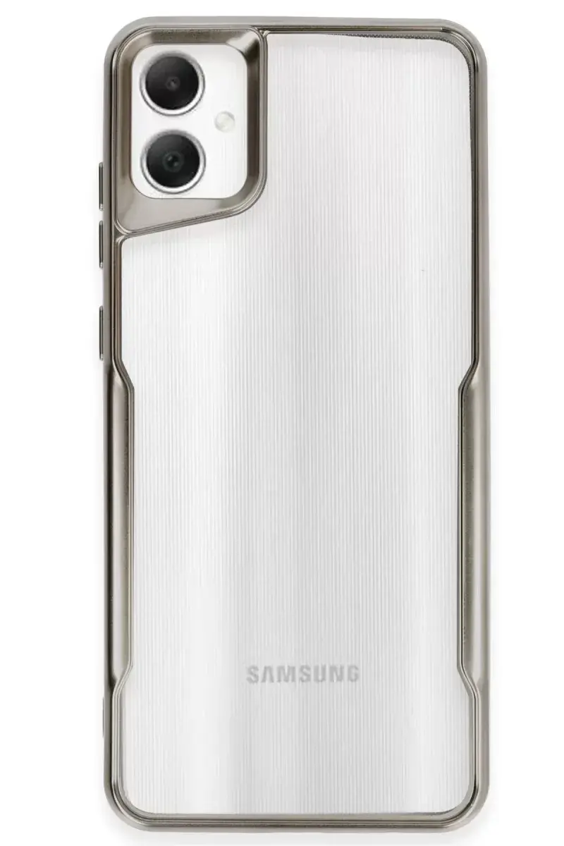 Newface Samsung Galaxy A05 Kılıf Boyi Silikon Kapak - Titan Gri