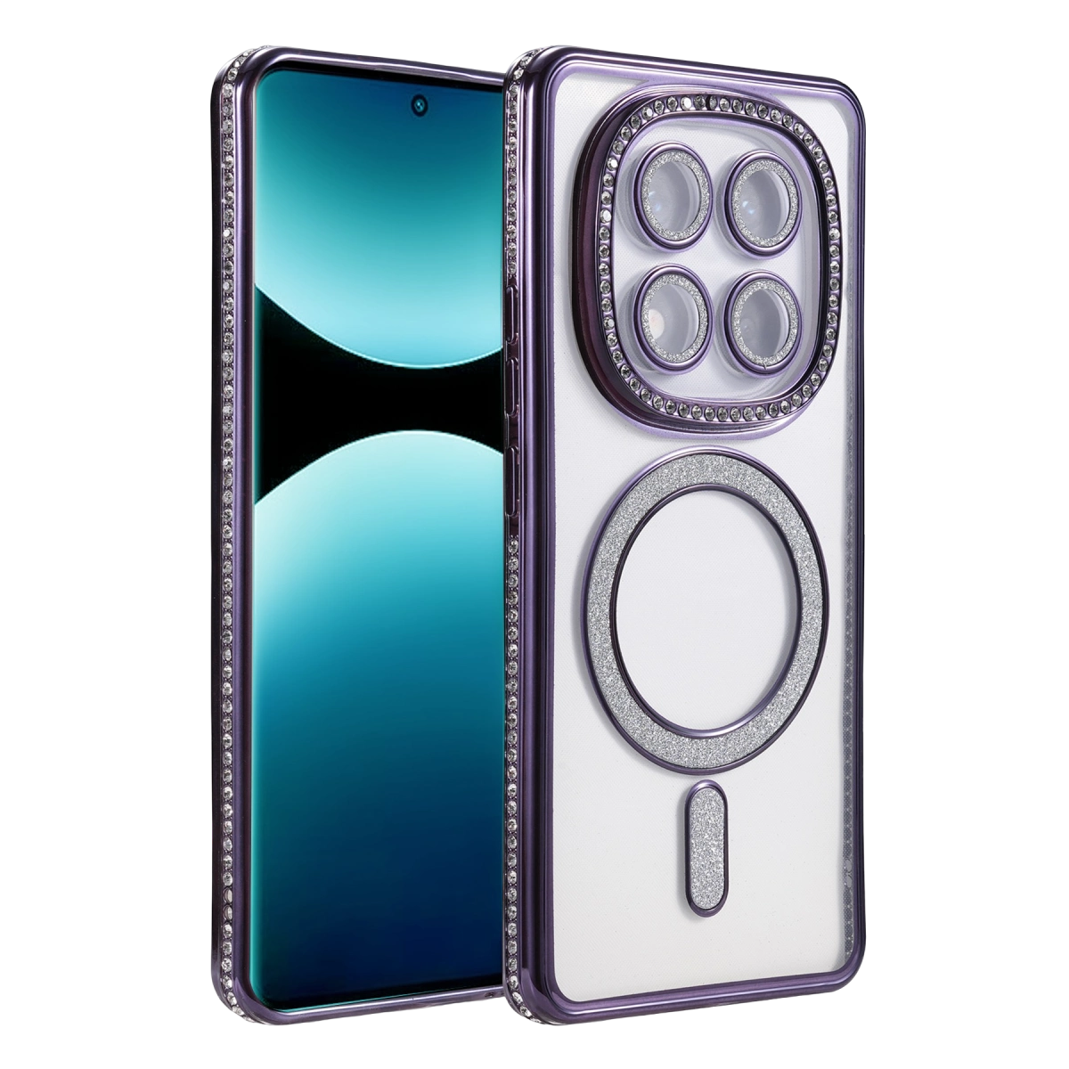 Xiaomi Redmi Note 15 Pro 4g Joke Simli Magneticsafe Kılıf - Derin Mor