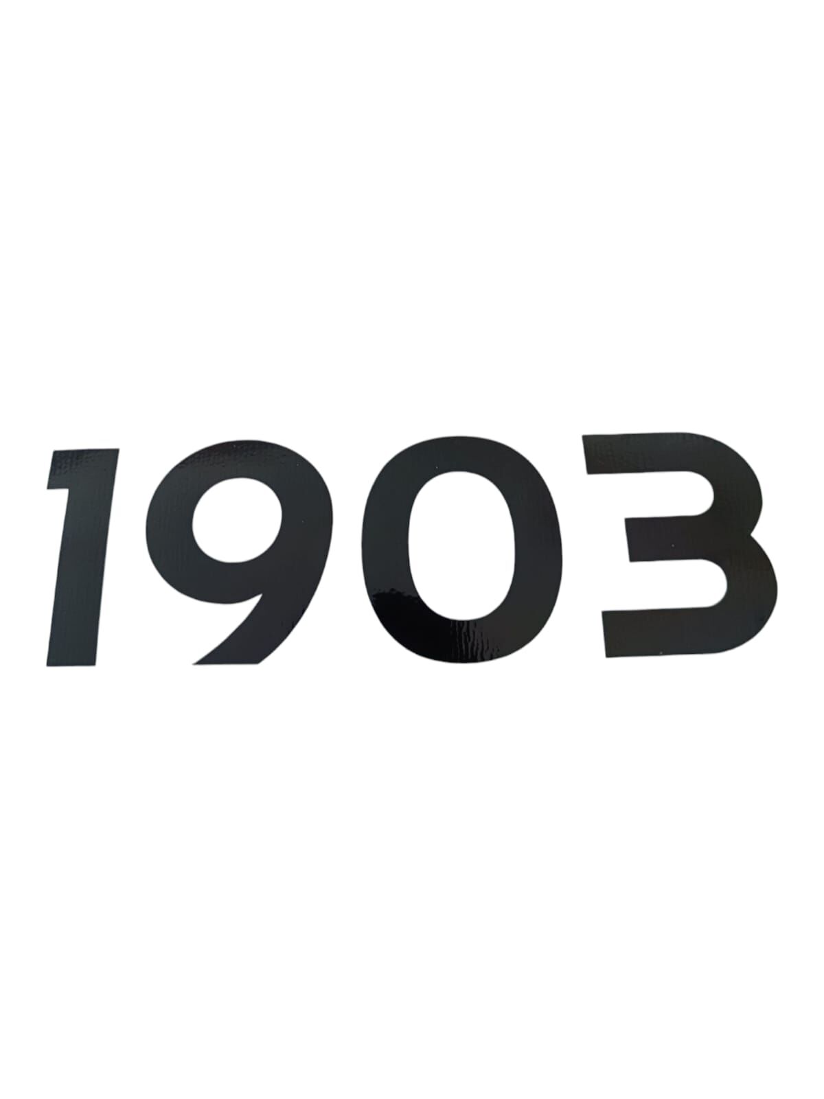 1903 Yazılı Oto Sticker Siyah 20x7cm