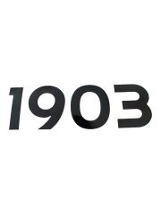 1903 Yazılı Oto Sticker Siyah 20x7cm