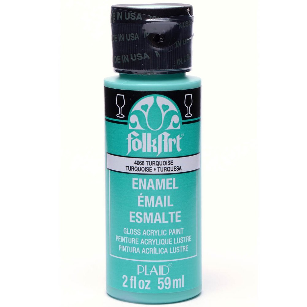 Folkart Enamel Akrilik Boya 59ml. N:4066 Turqoise