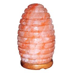 Arı Kovanı Şekilli Doğal Himalaya Kaya Tuzu Lambası Kablolu Ampullü Pembe 2-3 Kg