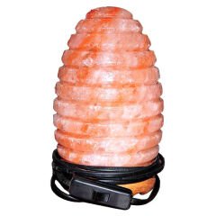 Arı Kovanı Şekilli Doğal Himalaya Kaya Tuzu Lambası Kablolu Ampullü Pembe 2-3 Kg