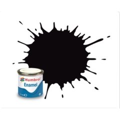 Enamel Maket Boyası - Black Metallic - 14ml - N:201