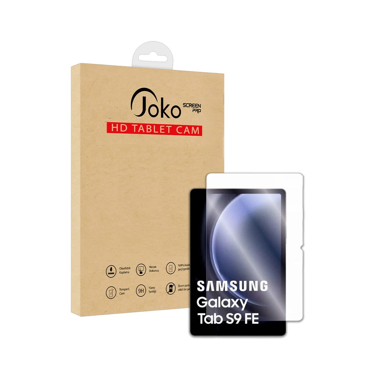 Joko Samsung Galaxy X610 Tab S9 Fe Plus 12.4 Hd Tablet Cam Ekran Koruyucu - Şeffaf