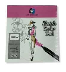 Sketch Marker Pad 15x15cm 40 yp 160gr