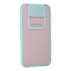Samsung Galaxy J7 Kılıf Palm Buzlu Kamera Sürgülü Silikon - Turkuaz