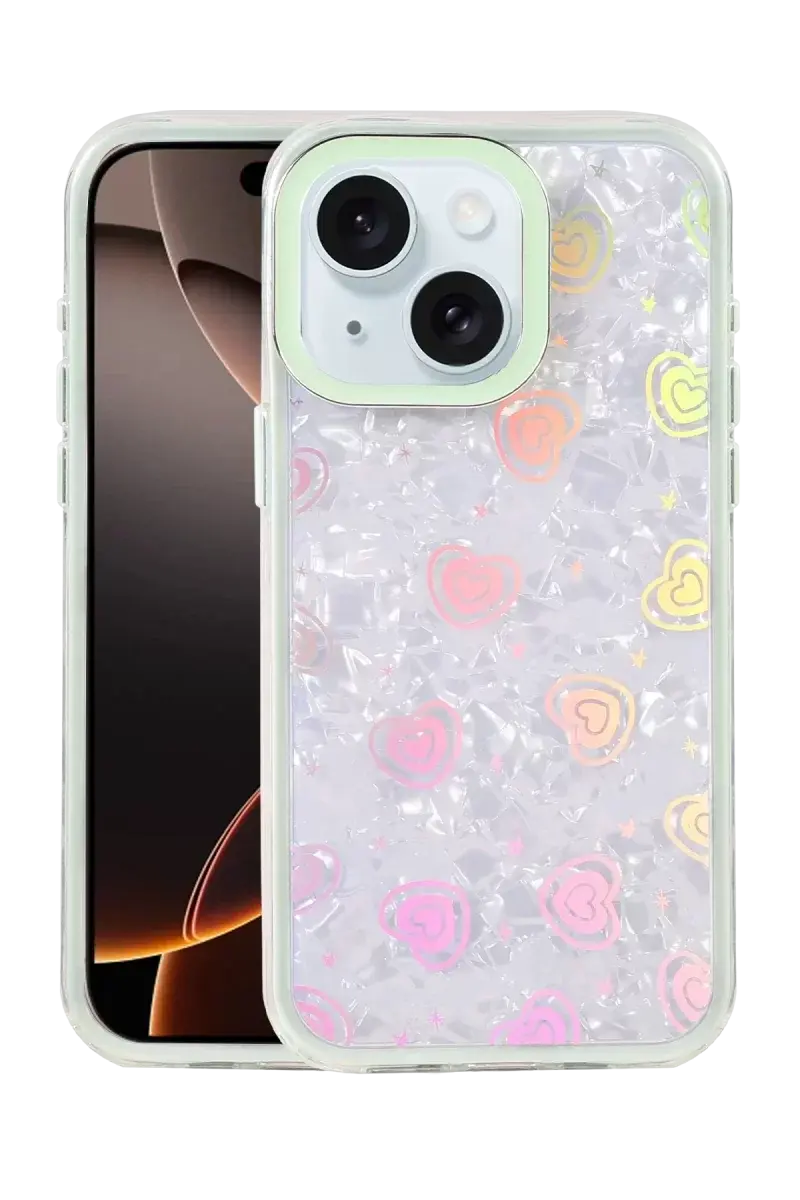 Newface Apple İphone 14 Lumi Desenli Kapak - Yeşil