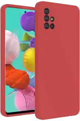 Newface Samsung Galaxy A31 Kılıf Nano İçi Kadife Silikon - Kiremit