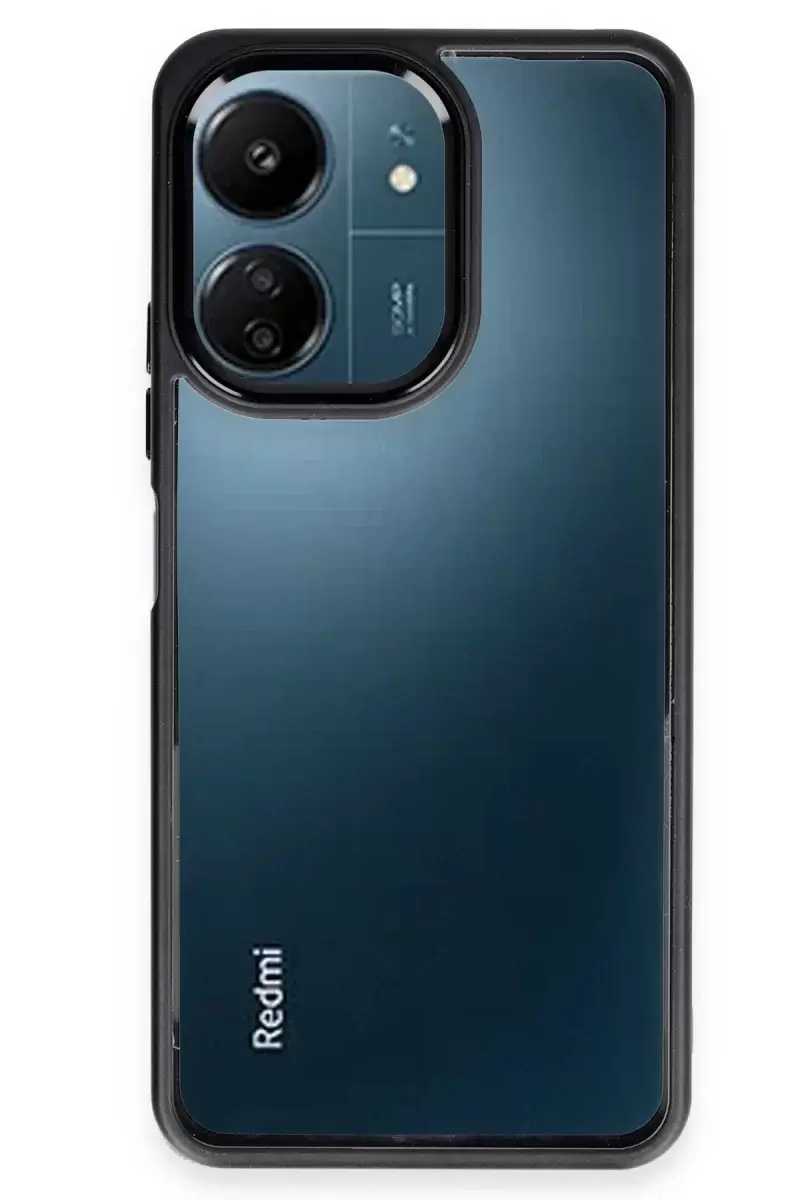 Newface Xiaomi Redmi 13c Kılıf Power Silikon - Siyah