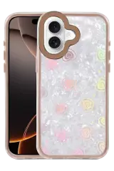 Newface Apple İphone 16 Lumi Desenli Kapak - Çöl Titanyum