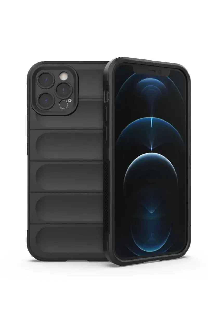 Newface Apple İphone 12 Pro Kılıf Optimum Silikon - Siyah