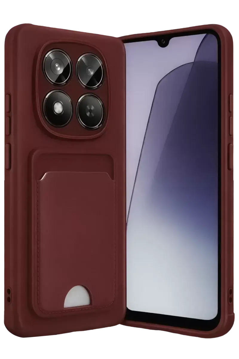 Newface Xiaomi Redmi Note 15 Pro 5g Kelvin Kartvizitli Silikon - Bordo