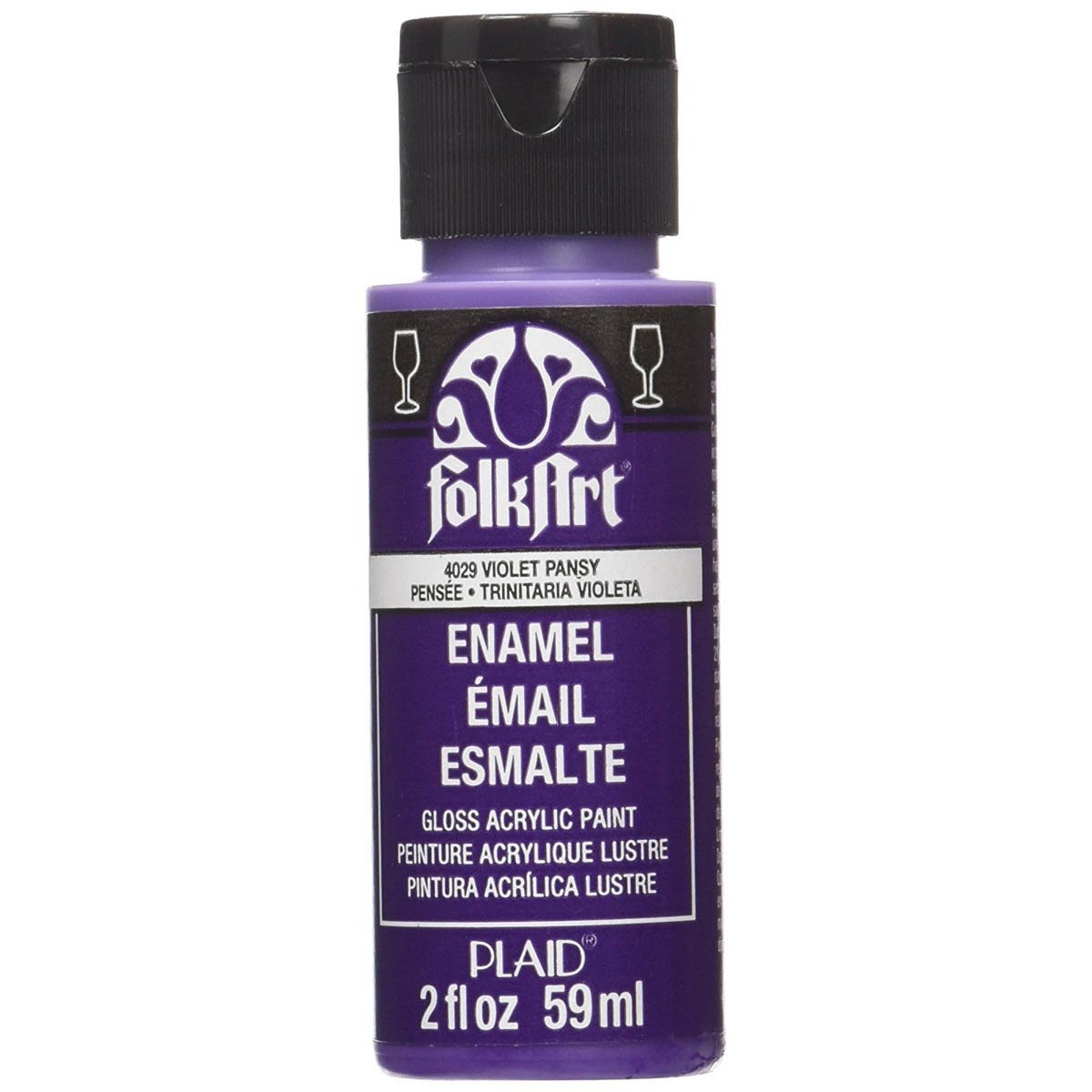 Folkart Enamel Akrilik Boya 59ml. N:4029 Violet Pansy