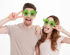 Kaktüs Temalı Hawaii Yaz Partisi Gözlüğü