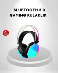 Rgb Işıklı Kablosuz Kulaklık Bluetooth 5.3 800mah Ergonomik Ipx4 Dayanıklı