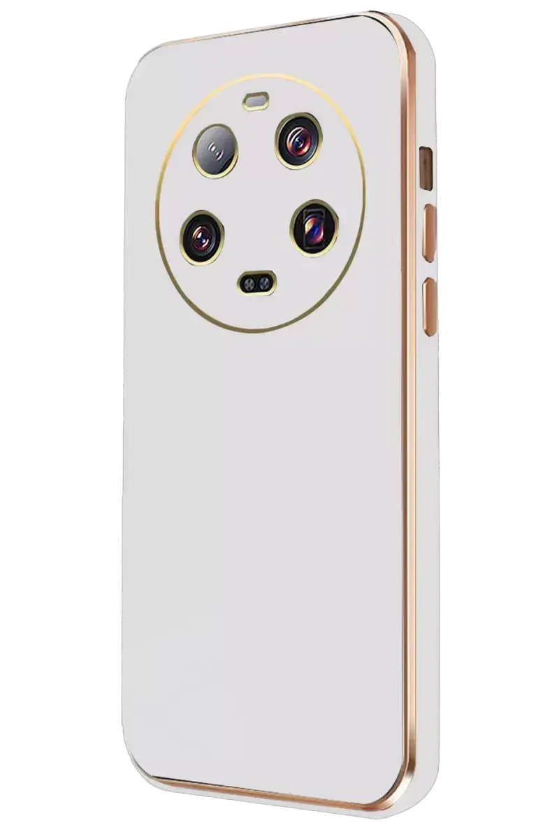 Newface Xiaomi Mi 14 Ultra Kılıf Volet Silikon - Beyaz