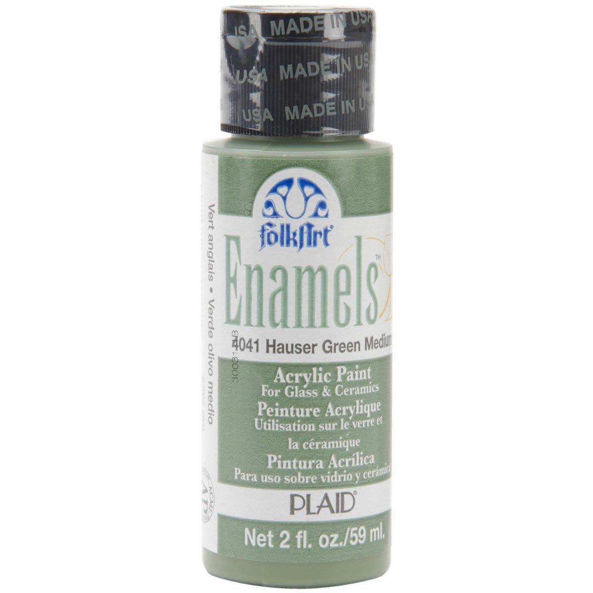 Folkart Enamel Akrilik Boya 59ml. N:4041 Hauser Green Medium