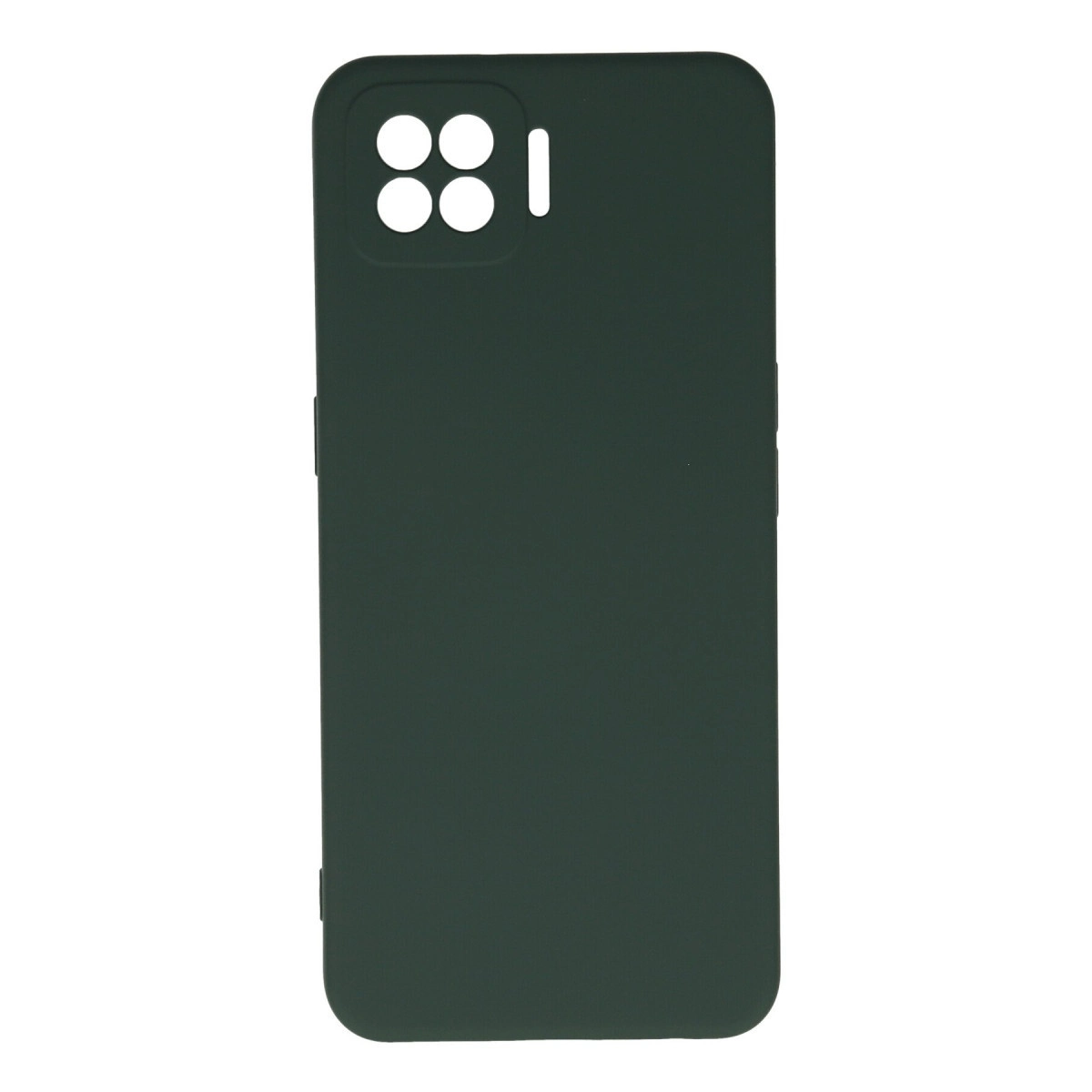 Oppo A73 Kılıf Nano İçi Kadife Silikon - Koyu Yeşil