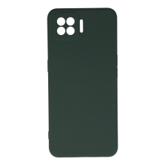 Oppo A73 Kılıf Nano İçi Kadife Silikon - Koyu Yeşil