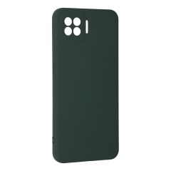 Oppo A73 Kılıf Nano İçi Kadife Silikon - Koyu Yeşil