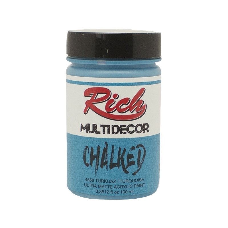 Multidecor Chalked Akrilik Boya - 100cc - Turkuaz - N:4558