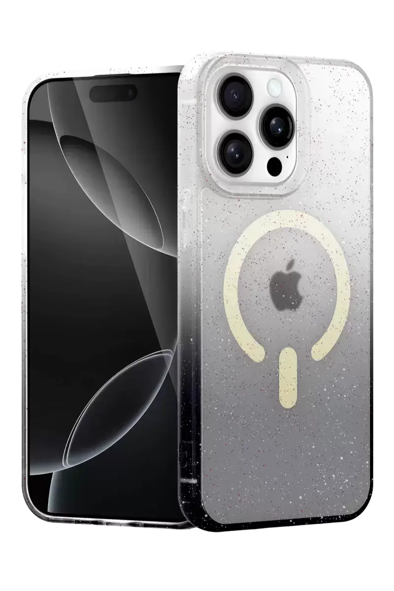 Newface Apple İphone 14 Pro Pummel Shiny Magsafe Kapak - Siyah