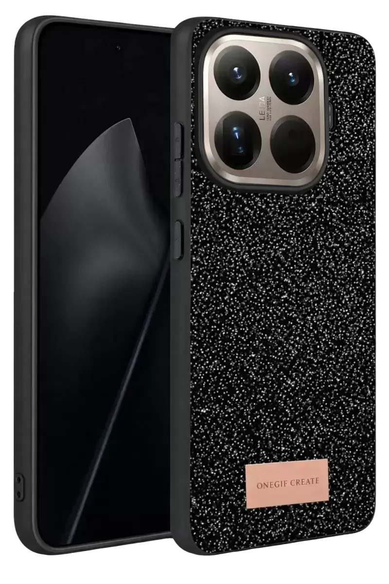 Onegif Xiaomi Mi 15t Pro Bright Simli Kapak - Siyah