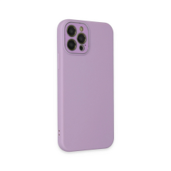 İphone 12 Pro Kılıf Lansman Glass Kapak - Lila