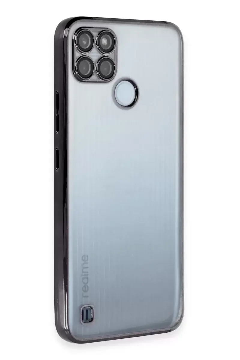 Newface Realme C25y Kılıf Razer Lensli Silikon - Siyah