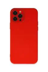Newface İphone 12 Pro Kılıf Lansman Glass Kapak - Kırmızı
