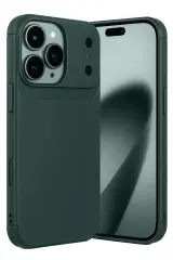 Newface Apple İphone 17 Pro Auto Focus Karbon Kapak - Koyu Yeşil