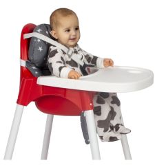 Sevi Bebe Mama Sandalyesi Minderi Uç Uç Desen
