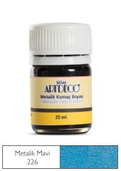 Metalik Kumaş Boyası 25ml Mavi 226