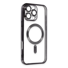 İphone 16 Pro Max Kılıf Kross Magneticsafe Kapak - Siyah