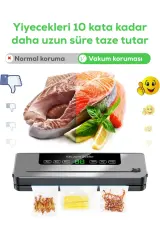 Profesyonel 65 KPA Poşet Kesmeli Gıda Vakum Makinesi